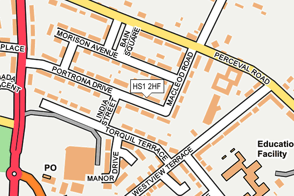 HS1 2HF map - OS OpenMap – Local (Ordnance Survey)
