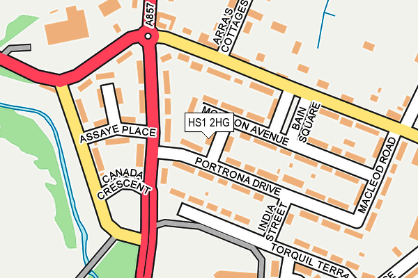HS1 2HG map - OS OpenMap – Local (Ordnance Survey)
