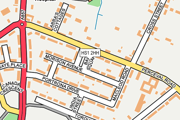HS1 2HH map - OS OpenMap – Local (Ordnance Survey)