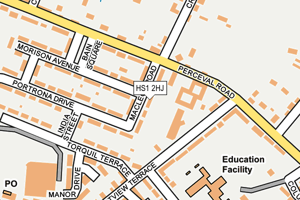 HS1 2HJ map - OS OpenMap – Local (Ordnance Survey)