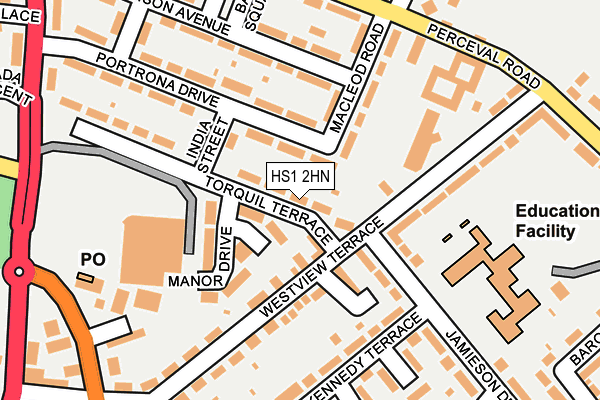 HS1 2HN map - OS OpenMap – Local (Ordnance Survey)