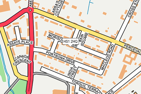 HS1 2HQ map - OS OpenMap – Local (Ordnance Survey)