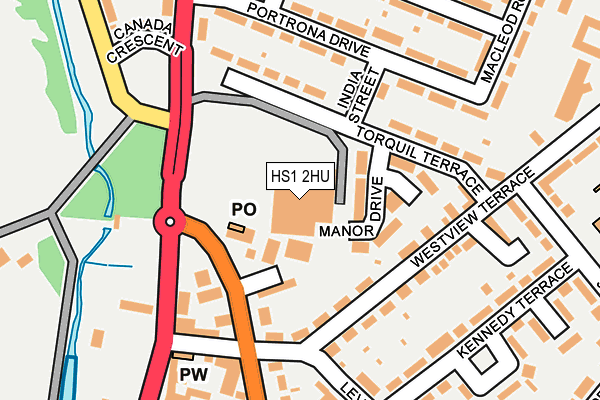 HS1 2HU map - OS OpenMap – Local (Ordnance Survey)