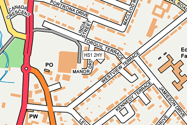 HS1 2HY map - OS OpenMap – Local (Ordnance Survey)
