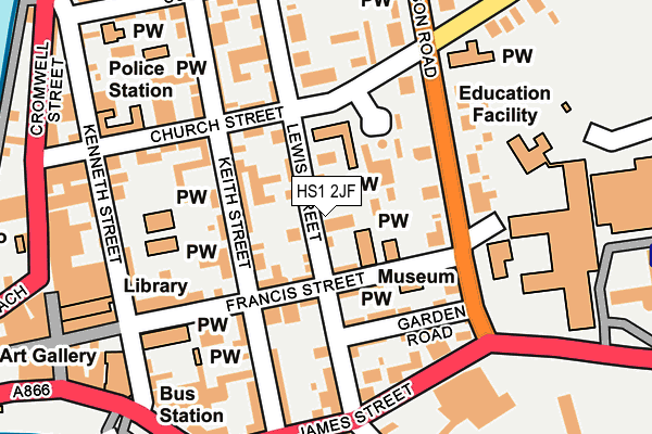 Map of KIRKLEA COTTAGES LIMITED at local scale