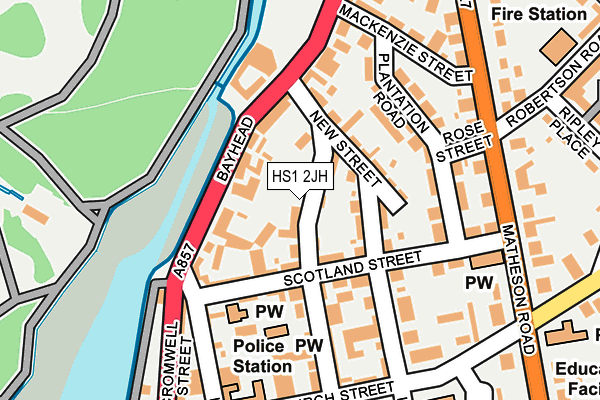 HS1 2JH map - OS OpenMap – Local (Ordnance Survey)