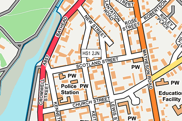 HS1 2JN map - OS OpenMap – Local (Ordnance Survey)
