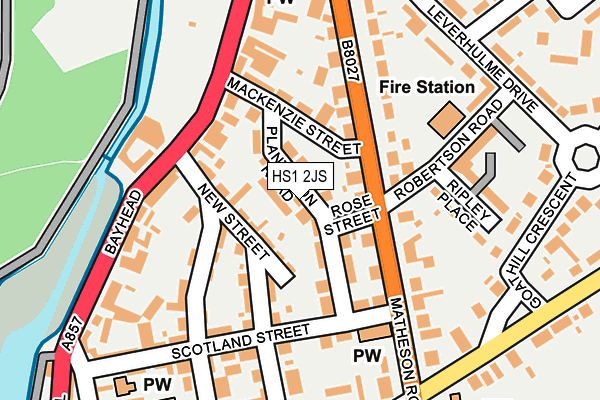 HS1 2JS map - OS OpenMap – Local (Ordnance Survey)