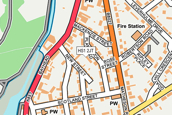 HS1 2JT map - OS OpenMap – Local (Ordnance Survey)
