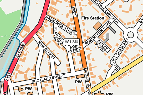 HS1 2JU map - OS OpenMap – Local (Ordnance Survey)