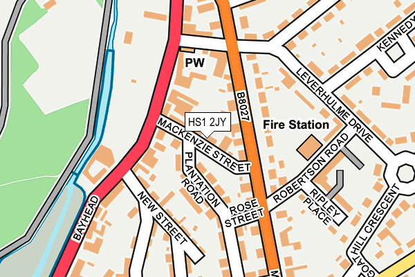 HS1 2JY map - OS OpenMap – Local (Ordnance Survey)