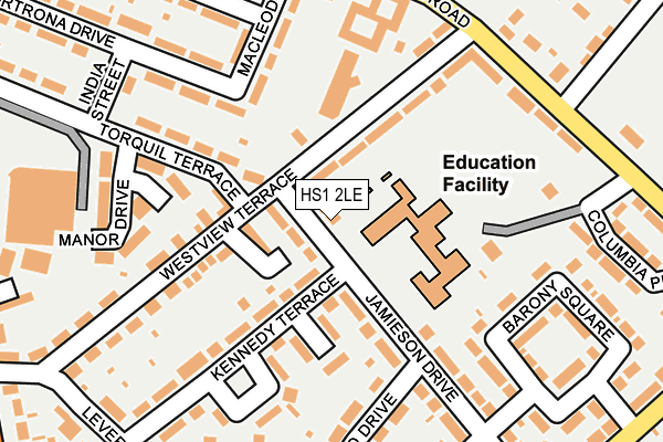 HS1 2LE map - OS OpenMap – Local (Ordnance Survey)