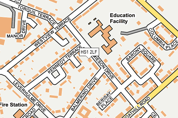 HS1 2LF map - OS OpenMap – Local (Ordnance Survey)