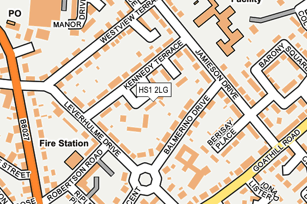 HS1 2LG map - OS OpenMap – Local (Ordnance Survey)