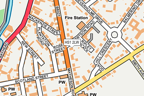 HS1 2LW map - OS OpenMap – Local (Ordnance Survey)