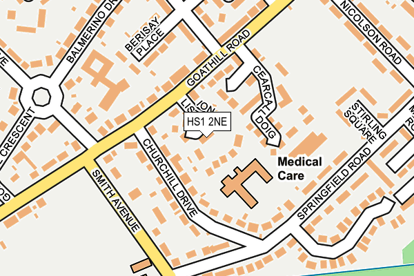 HS1 2NE map - OS OpenMap – Local (Ordnance Survey)