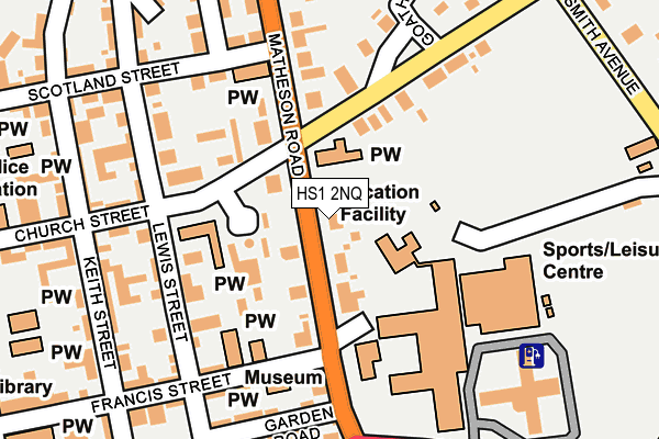 HS1 2NQ map - OS OpenMap – Local (Ordnance Survey)