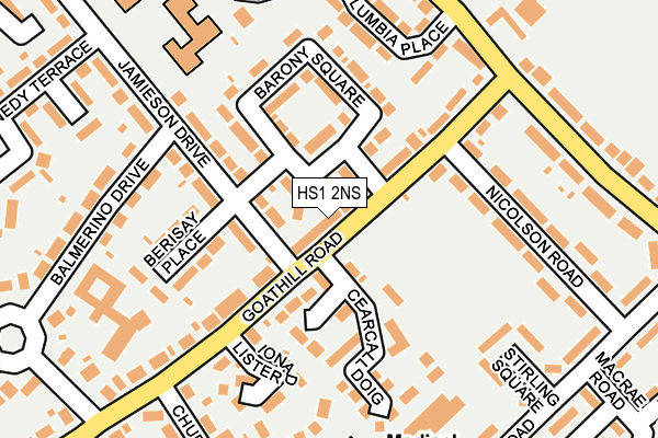 HS1 2NS map - OS OpenMap – Local (Ordnance Survey)