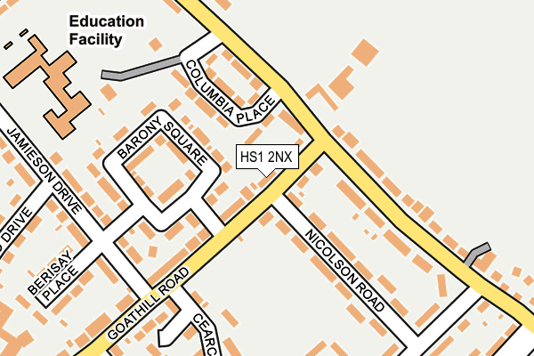 HS1 2NX map - OS OpenMap – Local (Ordnance Survey)
