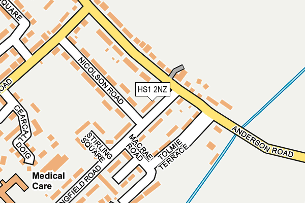 HS1 2NZ map - OS OpenMap – Local (Ordnance Survey)
