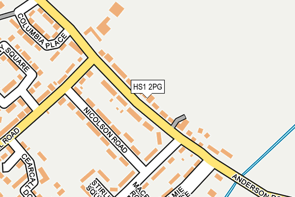 HS1 2PG map - OS OpenMap – Local (Ordnance Survey)