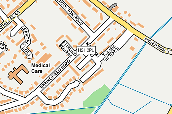 HS1 2PL map - OS OpenMap – Local (Ordnance Survey)