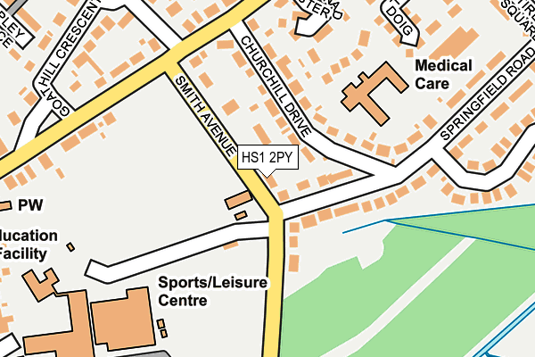 HS1 2PY map - OS OpenMap – Local (Ordnance Survey)