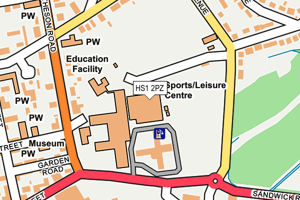 HS1 2PZ map - OS OpenMap – Local (Ordnance Survey)