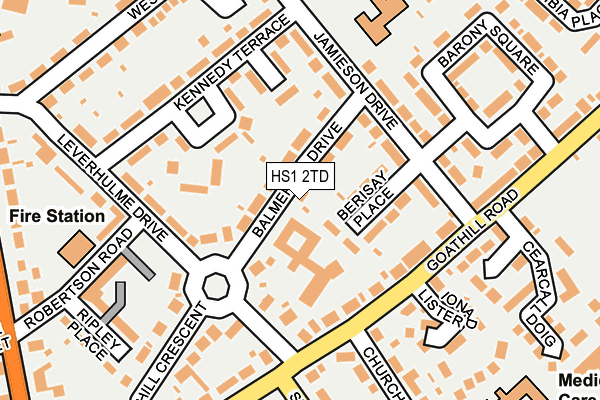 HS1 2TD map - OS OpenMap – Local (Ordnance Survey)