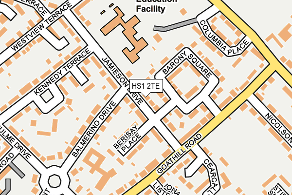 HS1 2TE map - OS OpenMap – Local (Ordnance Survey)
