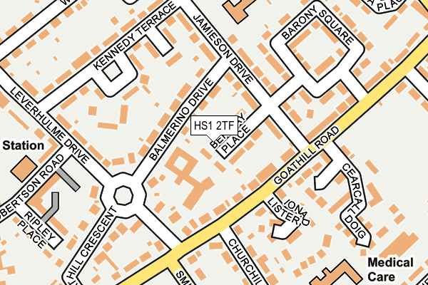 HS1 2TF map - OS OpenMap – Local (Ordnance Survey)