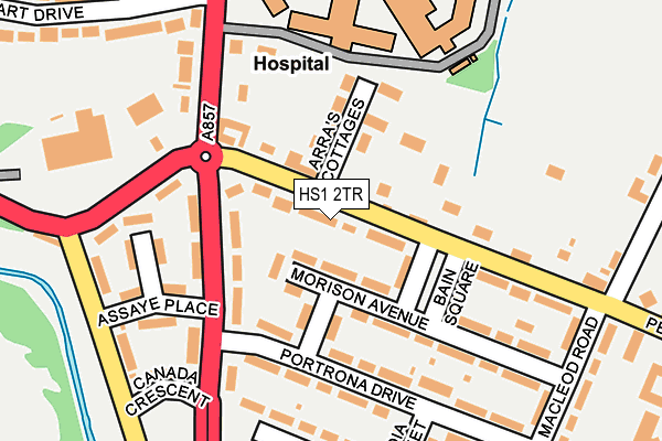 HS1 2TR map - OS OpenMap – Local (Ordnance Survey)