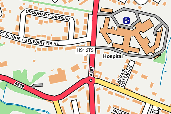 HS1 2TS map - OS OpenMap – Local (Ordnance Survey)