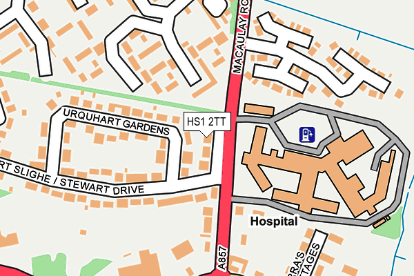 HS1 2TT map - OS OpenMap – Local (Ordnance Survey)
