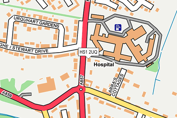 HS1 2UQ map - OS OpenMap – Local (Ordnance Survey)