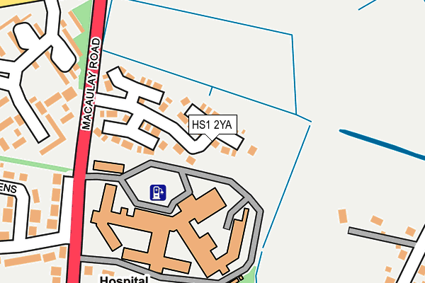 HS1 2YA map - OS OpenMap – Local (Ordnance Survey)