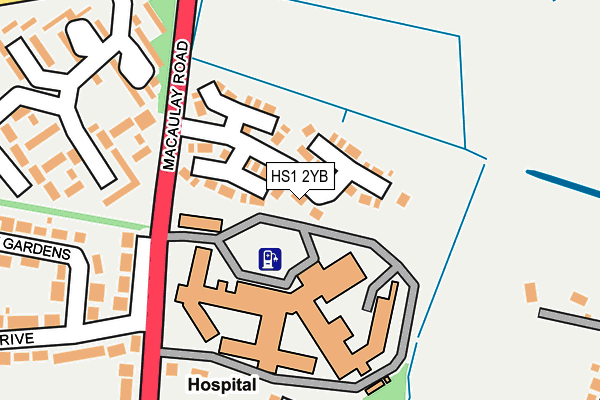 HS1 2YB map - OS OpenMap – Local (Ordnance Survey)