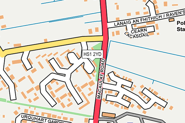 HS1 2YD map - OS OpenMap – Local (Ordnance Survey)
