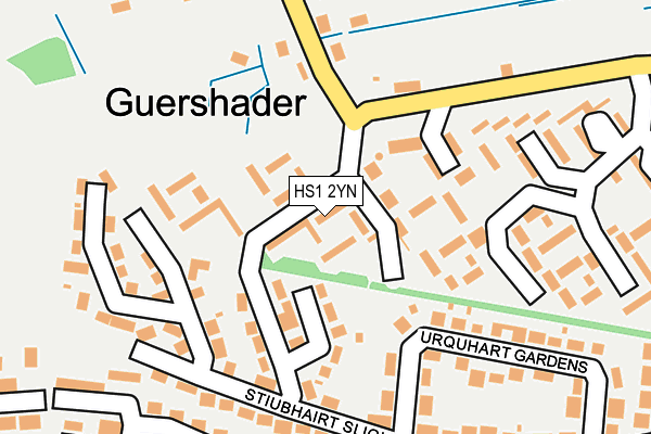 HS1 2YN map - OS OpenMap – Local (Ordnance Survey)