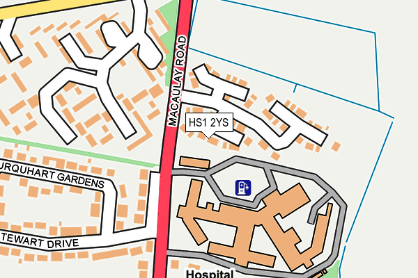 HS1 2YS map - OS OpenMap – Local (Ordnance Survey)
