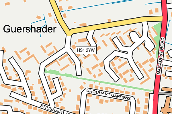 HS1 2YW map - OS OpenMap – Local (Ordnance Survey)