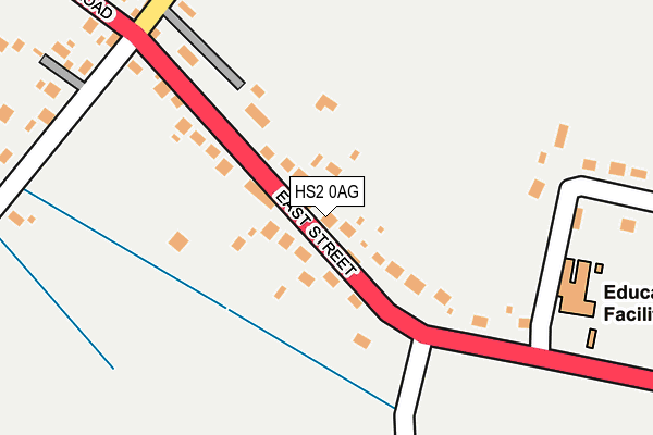 HS2 0AG map - OS OpenMap – Local (Ordnance Survey)