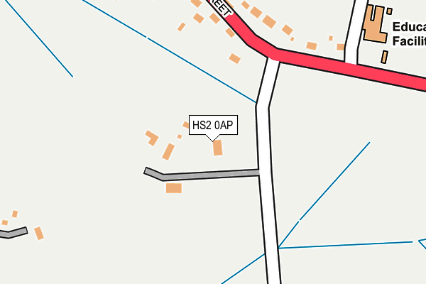 HS2 0AP map - OS OpenMap – Local (Ordnance Survey)