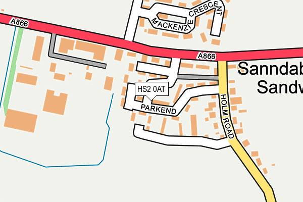 HS2 0AT map - OS OpenMap – Local (Ordnance Survey)