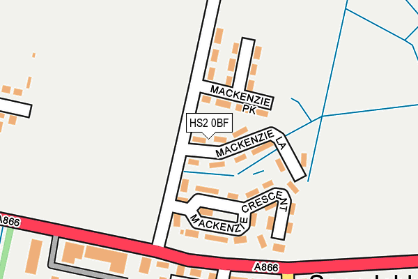 HS2 0BF map - OS OpenMap – Local (Ordnance Survey)