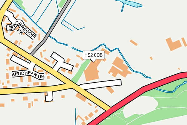 HS2 0DB map - OS OpenMap – Local (Ordnance Survey)