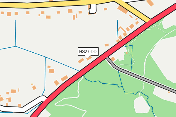 HS2 0DD map - OS OpenMap – Local (Ordnance Survey)