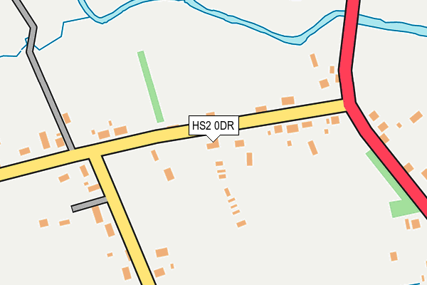 HS2 0DR map - OS OpenMap – Local (Ordnance Survey)