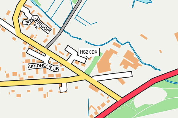 HS2 0DX map - OS OpenMap – Local (Ordnance Survey)