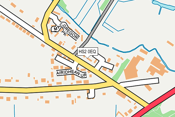 HS2 0EQ map - OS OpenMap – Local (Ordnance Survey)